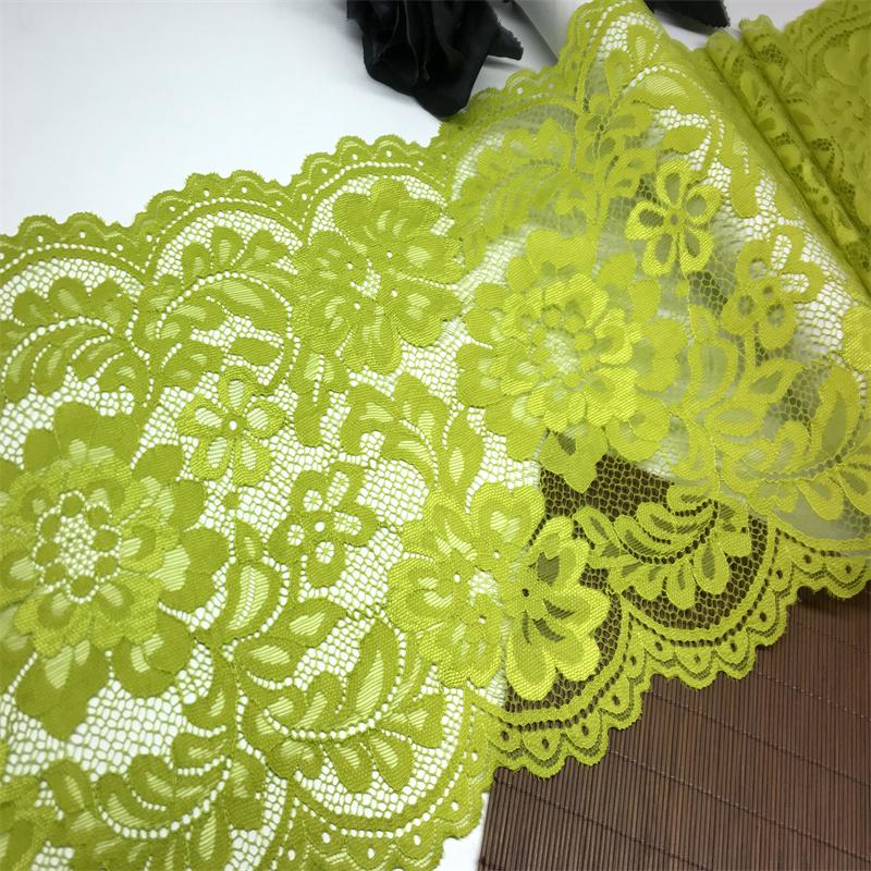 22cm wide Elastic Lace, Stretch Sewing Lace Fabric for Lingerie, Bra, Underwear, Garment, Crafting
