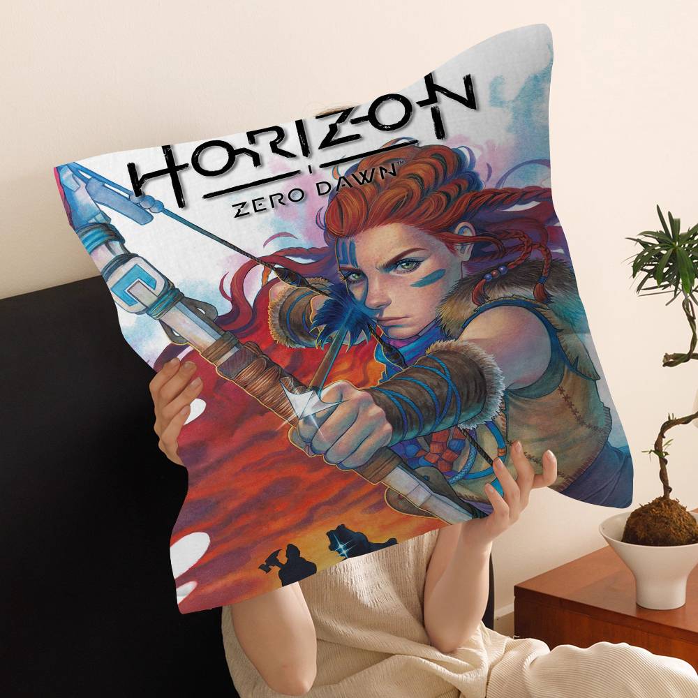 HHorizon Zero Dawn Spiel Kissen Geschenk Heim Büro Dekoration Kissen Schlafzimmer Sofa Auto Kissenbezug Kissenbezug