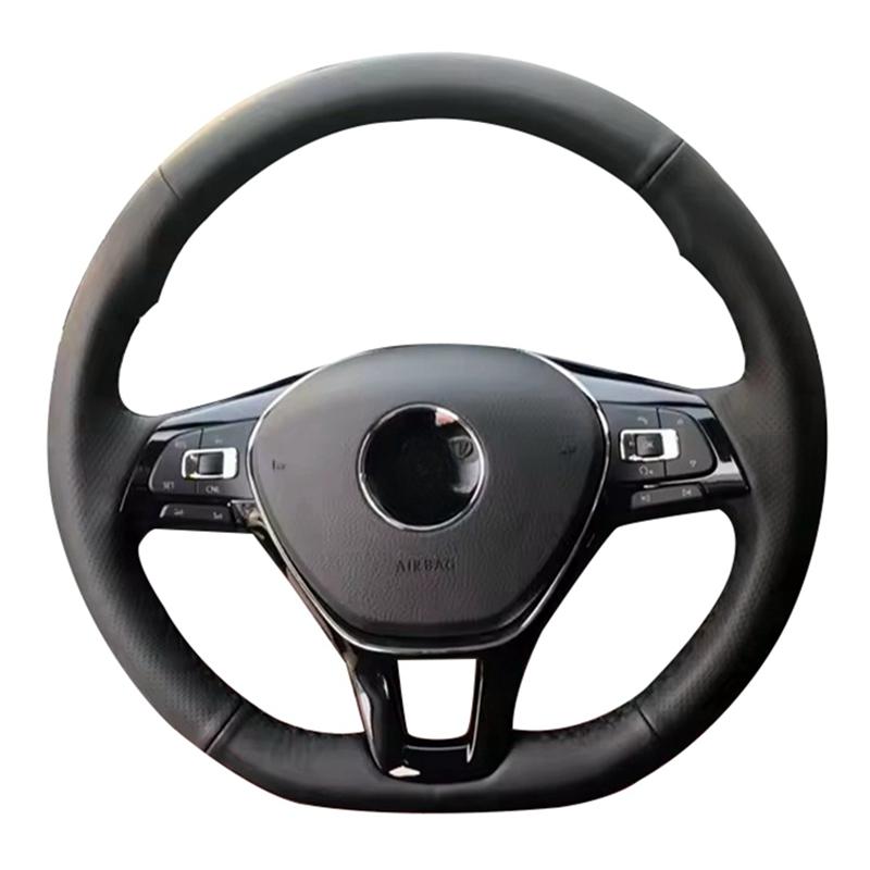 Microfiber Leather Steering Wheel Cover Car Steering Wheel Cover For Volkswagen Vw Golf 7 Mk7 New Polo Jetta Passat B8