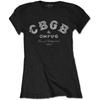 T-shirt da donna CBGB: Logo Classico, Nero, X-Small