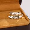 New Fashion Tight Spell Wukong's Weapon 925 Silver Jewelry Hoop Stick Cloud Pattern Flower Opening Rings R353