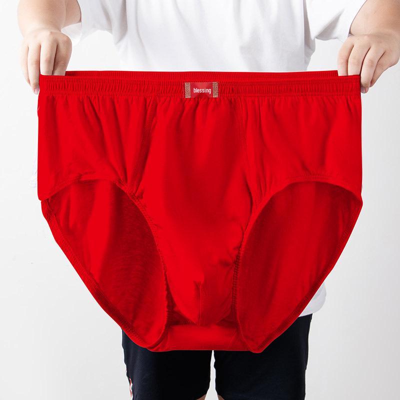 Pánské nadměrné bavlněné slipy s vysokým pasem pro střední a starší věk