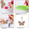 4 pcs/set 5D Three-dimensional Diy Diamond  Painting  Keychain Goblin Shaped Pendant Colored Bag