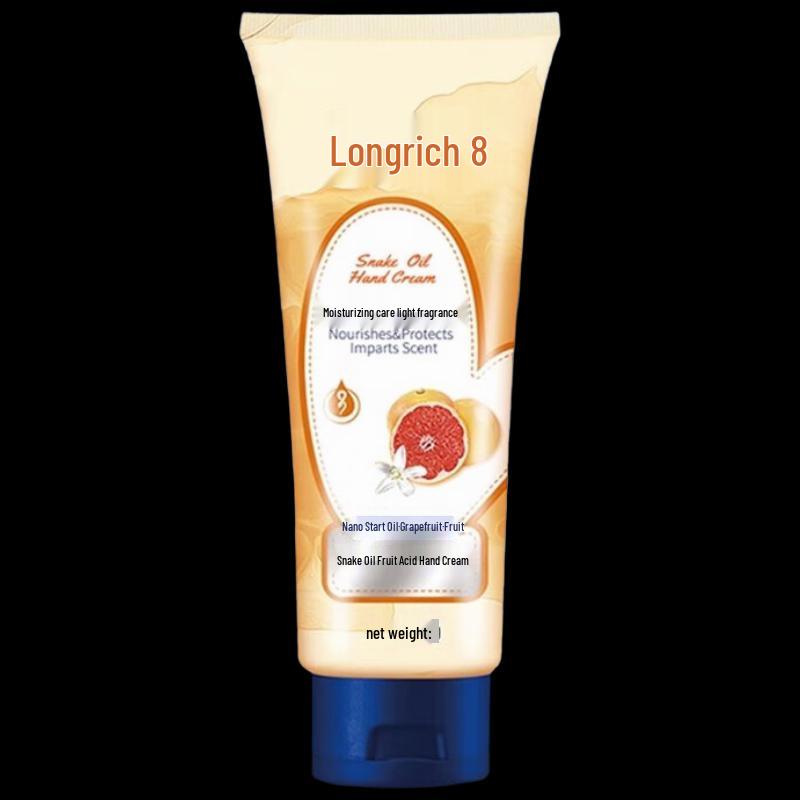 Longliqi Snake Oil & Fruit Acid Hand Cream - Grapefruit Scent