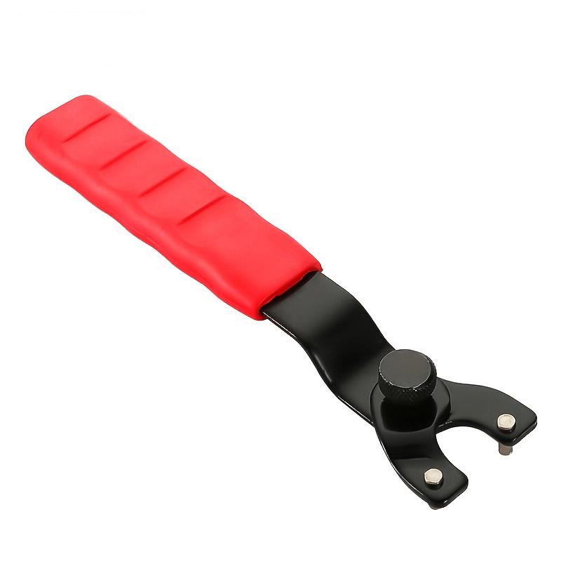 High Carbon Steel Adjustable Wrench for Angle Grinder, Universal Adjustable Wrench for Grinding Machine, Red Color