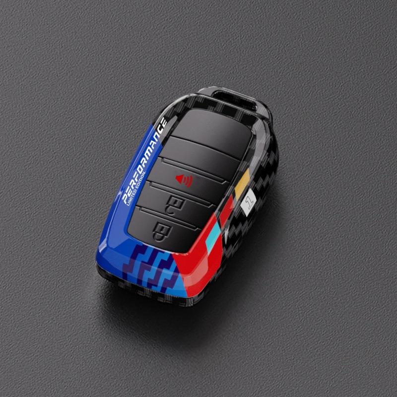 For Toyota Key Sets Corolla CHR Highlander Leiling Shell Buckle, Camry RAV4 Coated Carbon Fiber