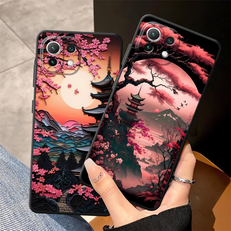 Case for Xiaomi Mi 15 Pro 12X 11T 13 Lite 10T 12 12T Pro 14 11 Funda Phone Cover Japanese Aesthetic Mount Fuji