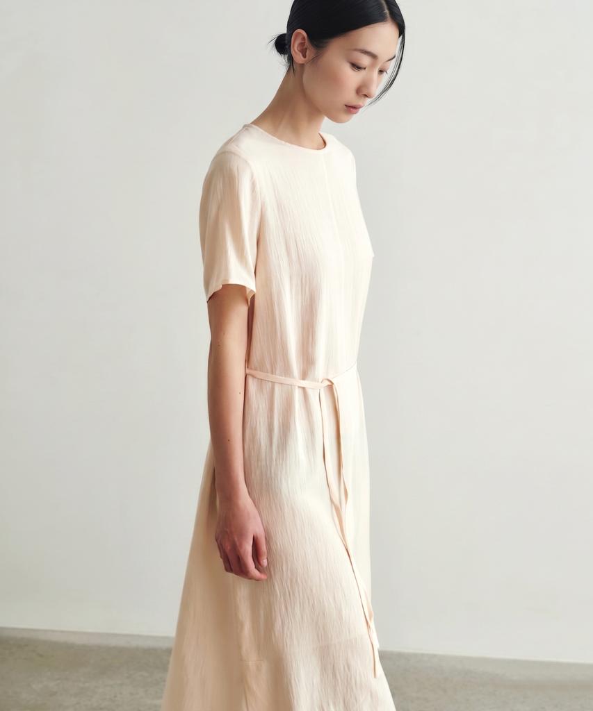 Aesmoeo Marine Loose Long Dress (Peach)