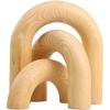 3Pcs Wood Arch Decor Aesthetic Bookcase Decor Boho Book Shelf Decor Modern Home Decor for Room Entryway Small Medium Large