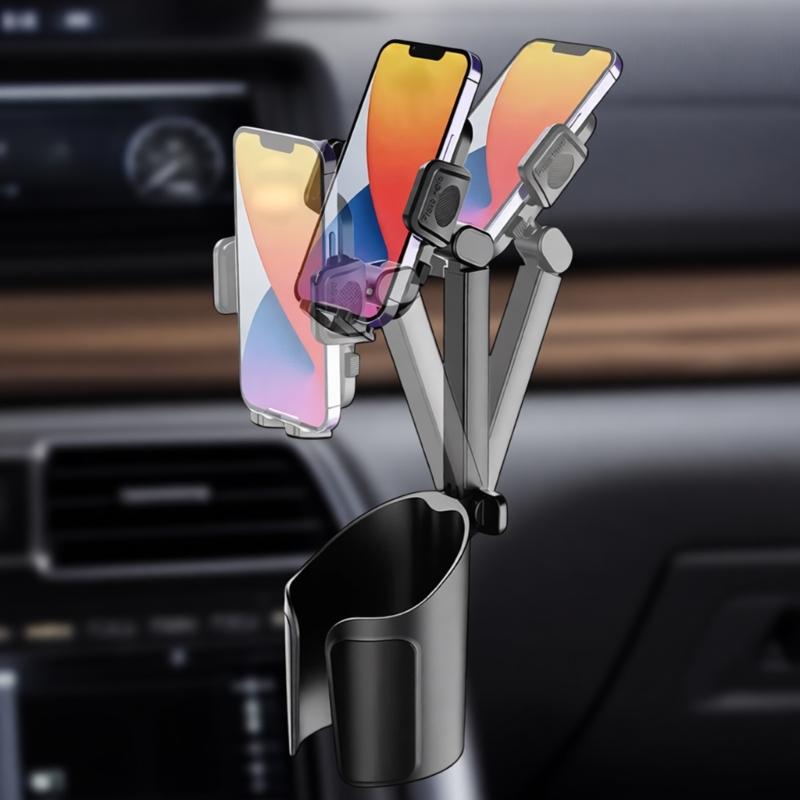 Universal Cup Mount highlighting Strong Hard Rod Design For Phones Tablets And Drinks In Car