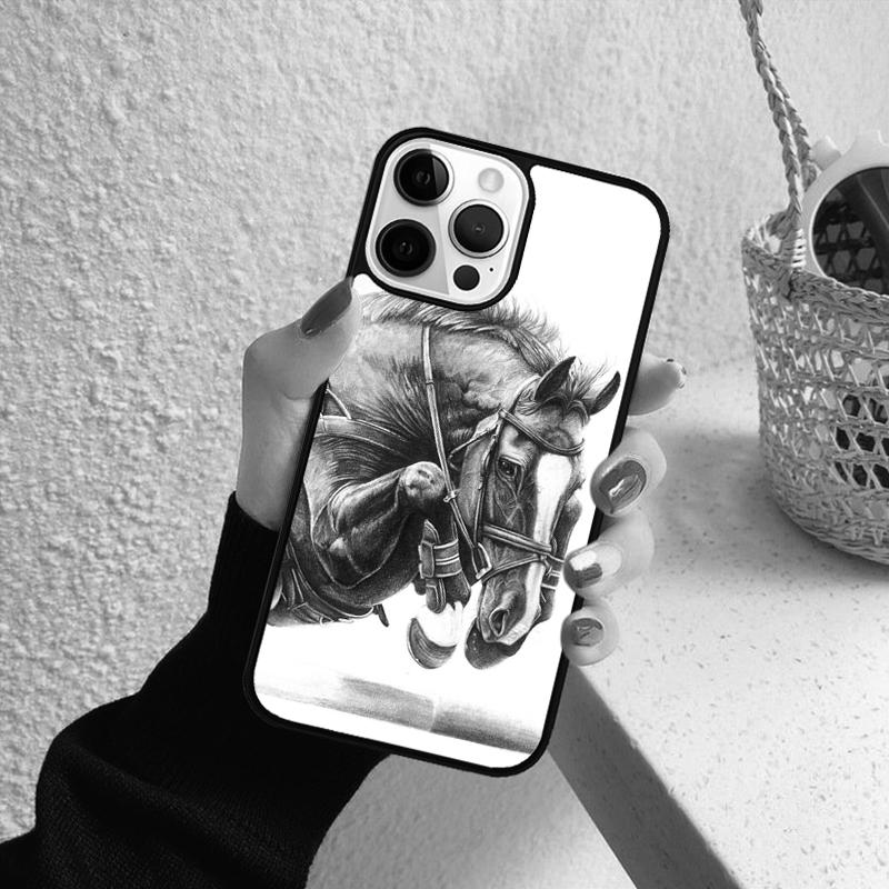 Horse Pony Painted Phone Case for iPhone 17 Air 16 15 14 12 13 PLUS 11 PRO MAX Back Cover Fundas Shell