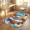 Alfombra de Terciopelo de Cristal con Temática de Elefantes, Personalizada con Nombre y Texto, Alfombrilla Suave para el Suelo, Decoración del Hogar