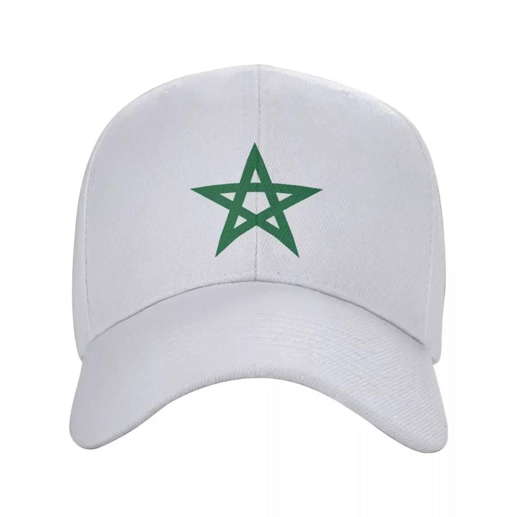 Morocco Flag Hats Unisex Women Sport Moroccan Hats Sun Caps Fishing Hat Adjustable Polyester Baseball Caps Washable