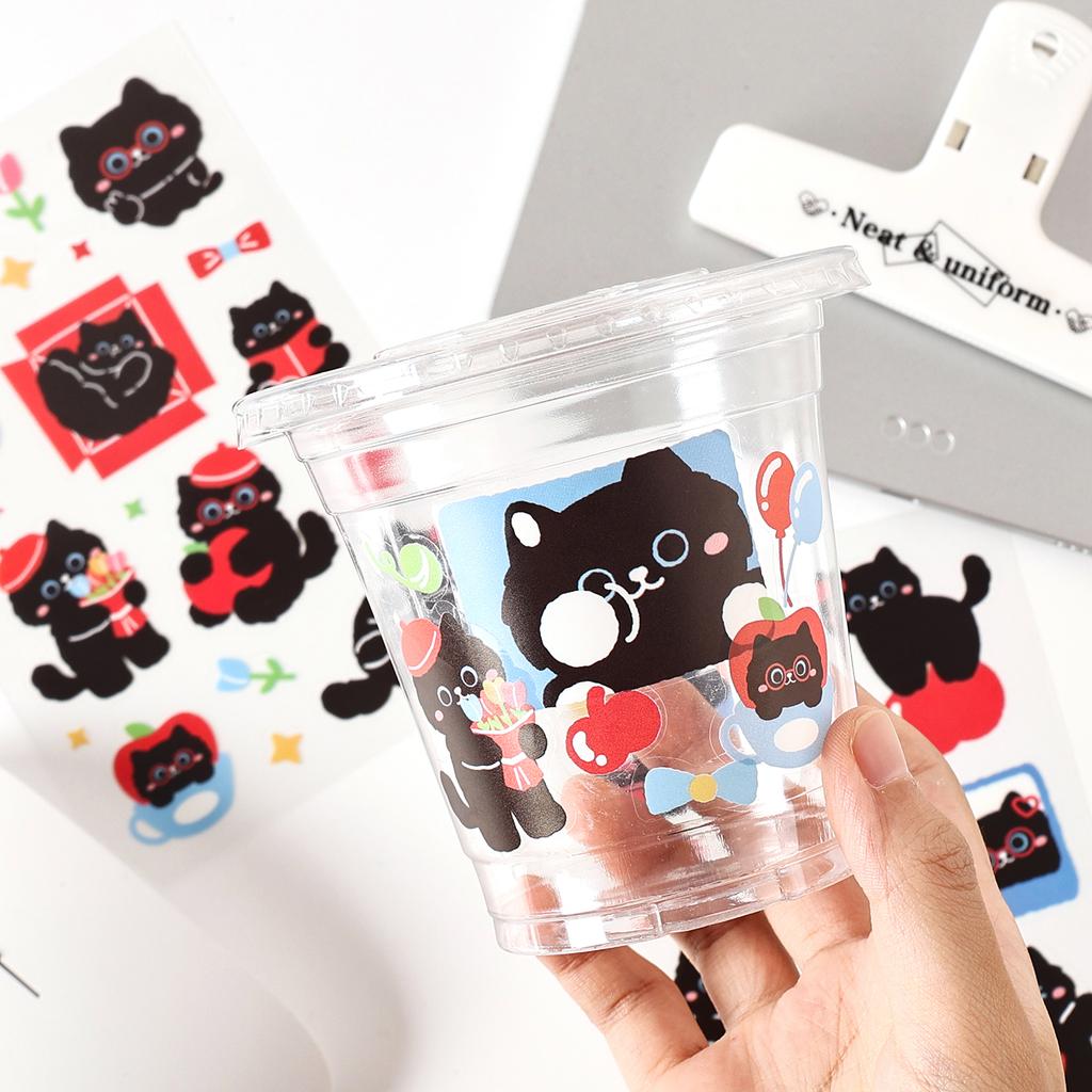 4sheets Kawaii Animal Park Cartoon PET Stickers DIY Diary Album Scrapbook Phone Case Decoration Cute Stationery Stickers