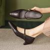 Krazing Pot Sheep Skin Summer Spring Autumn Winter Med Heels Women Round Toe Mary Janes Shallow Pumps