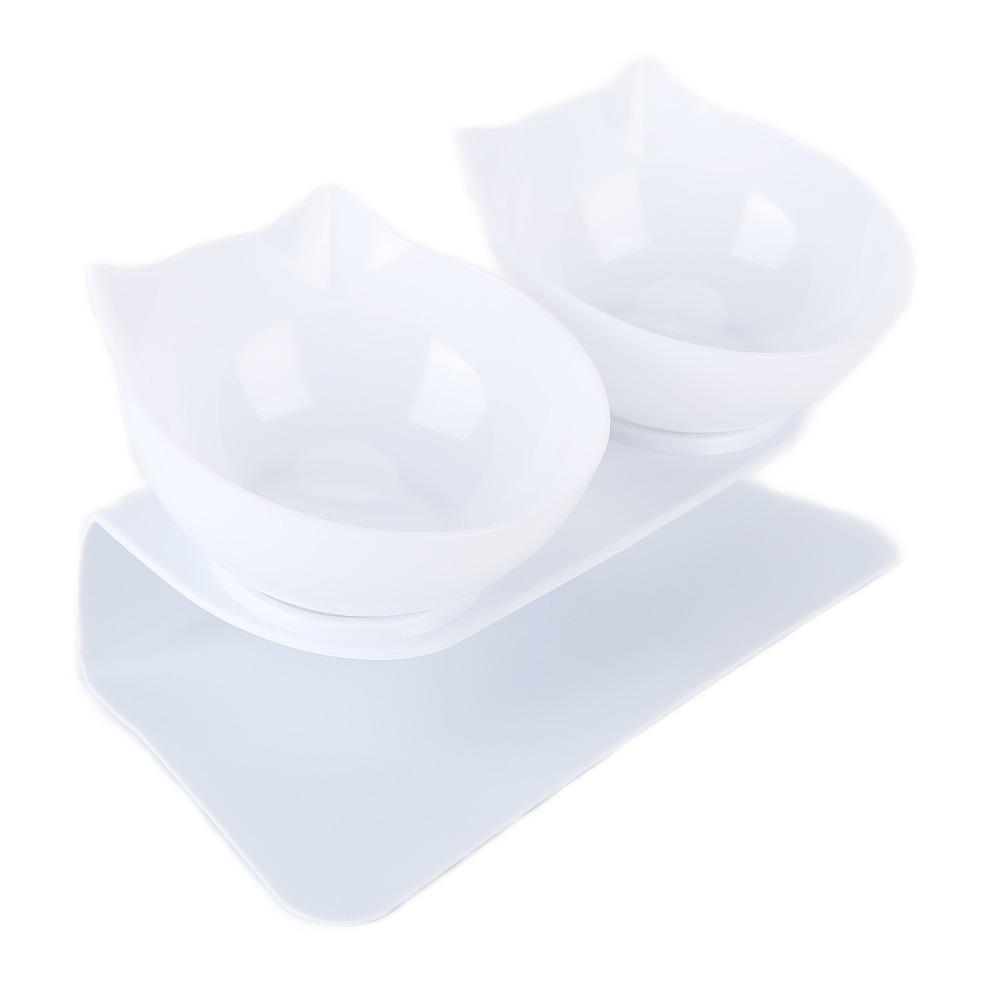 Transparent body Cat Feeding Bowl Slant mouth design Dog Food Bowl Puppy kitten use