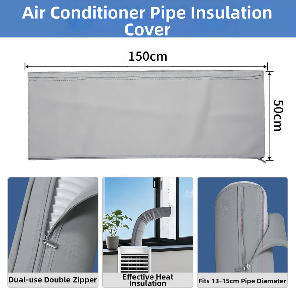 1 STuks Mobiele Airconditioning Slang Isolatiehoes Draagbare AC Slang Isolatiehoes:Drielaagse Bescherming Voor 5-5,9 Kanalen