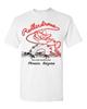 Retro Travel Tee T Shirt Rollerdrome Phoenix Arizona Western Cowboy Roller Skate