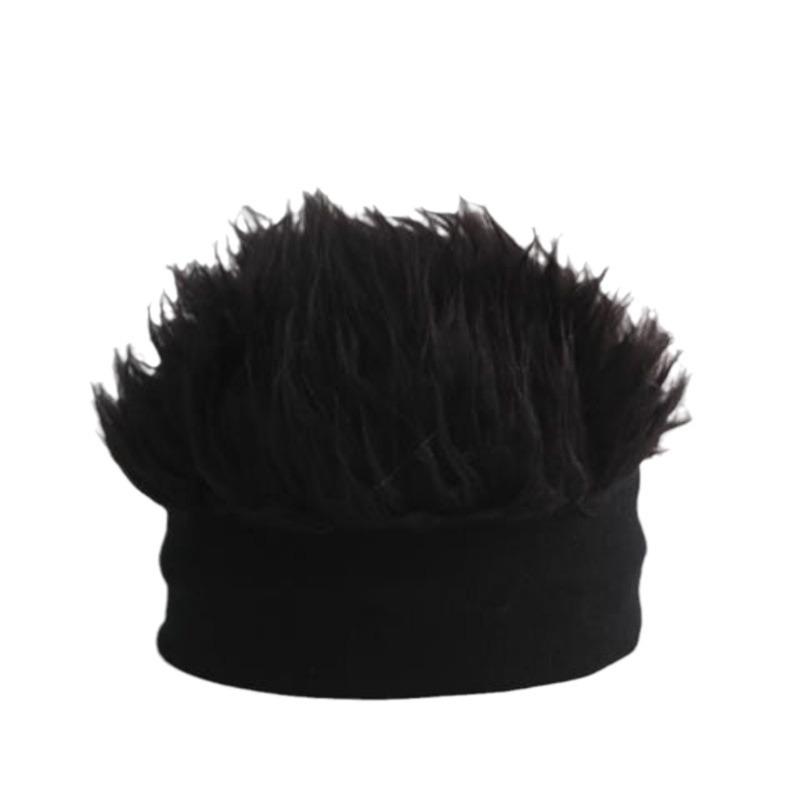 Retro Plush Brimless Knit Hat - Men's Autumn/Winter Trend
