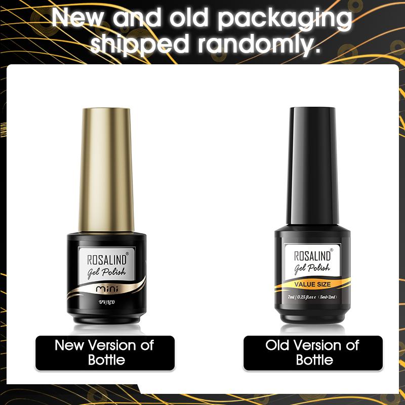 ROSALIND 7ml Glow Top Coat Gel Unha Polonês Azul Luminoso Top Coat Curado Por Lâmpada UV/LED