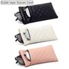 Portable Spring Auto-close Glasses Bag Leather Glasses Storage Bag  Eyewear Protector Case