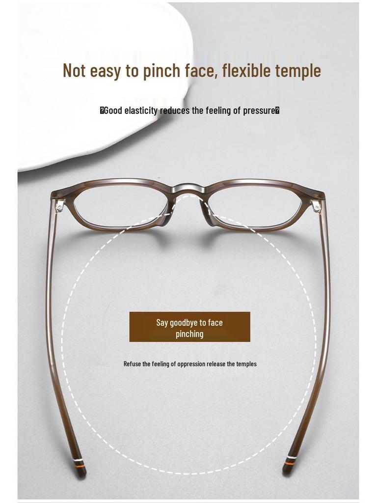 Trendy Unisex Myopia Glasses Frame with Fashionable Plano Lenses