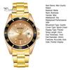 Quartz Watch Men Accurate Round Dial 30m Waterproof Auto Date Shock Resistant Male Chronograph Stainless Steel Strap Wristwatch Automatic Clock