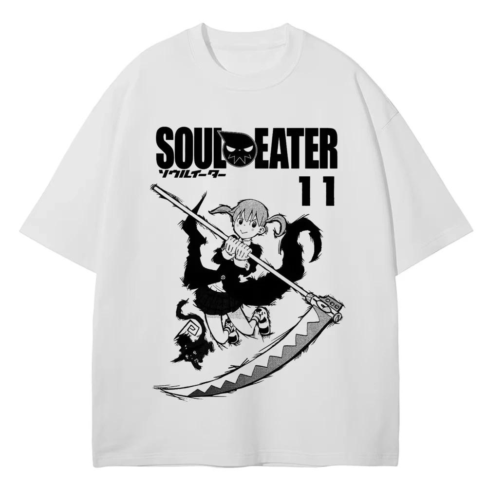 Nowa koszulka Manga Soul Eater MAKA ALBARN SOUL EATER Męska Damska Odzież Wysokiej Jakości Bawełna Lato Krótki Rękaw T-shirt Casual Modny