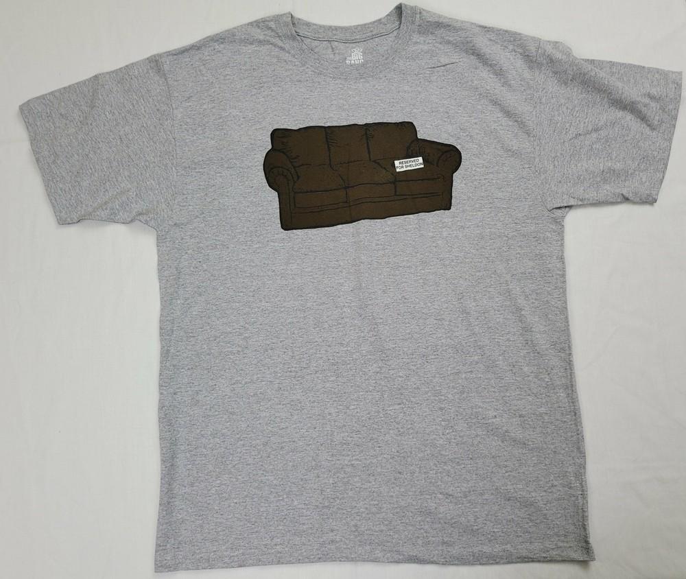 The Big Bang Theory Reserved For Sheldon Brown Couch Mens T-Shirt Unisex T-Shirt XXXXL