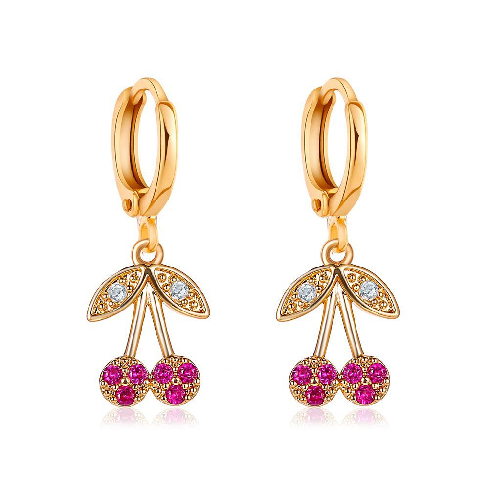 Pendientes Colgantes de Cereza Creativos de Moda - Estilo Europeo y Americano