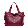Soft Leather Handbag Women's Shoulder Crossbody Bag Large Capacity Tote Bag Mother's Bag
