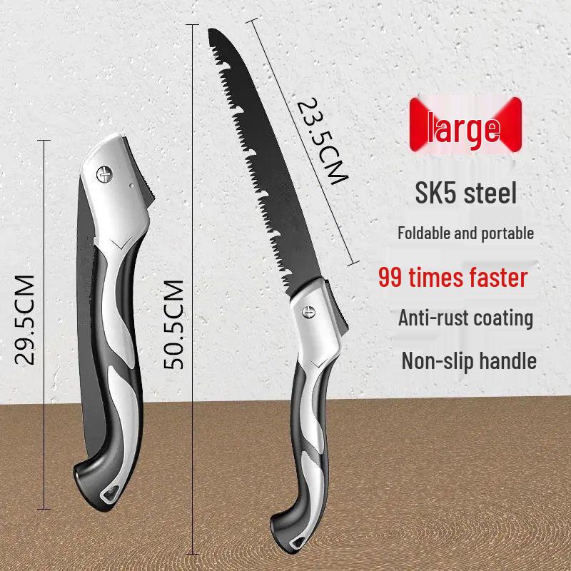 Express Garden Folding Hand Saw: German High Manganese Steel for Woodworking, Outdoor Use, and Tree Sawing - Free Shipping