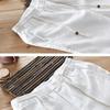 Spring and Summer New Man Pants Natural Pure Linen Long Pant Solid Color Drawstring Elastic Waist Trousers Daily Casual Pants