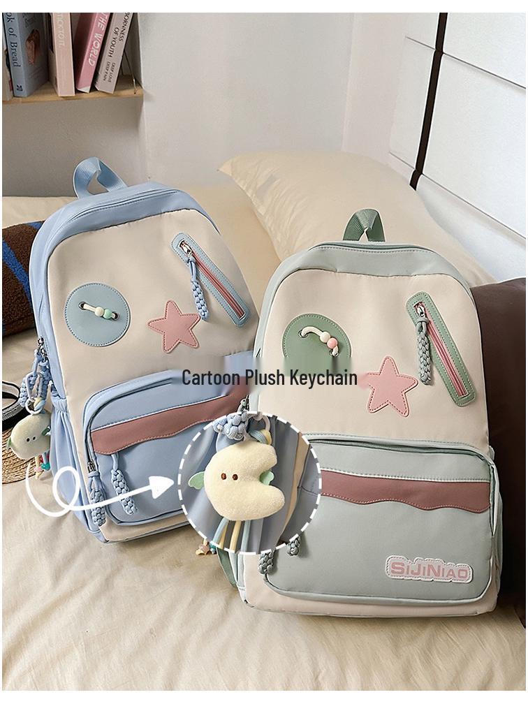 Korean-Style Cartoon Backpack: Lightweight, Waterproof, Large Capacity for Elementary Students