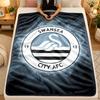 Flannel BlanketSwansea City Warm Soft Throw Blanket for Indoor Sofa Bed Living Room Use