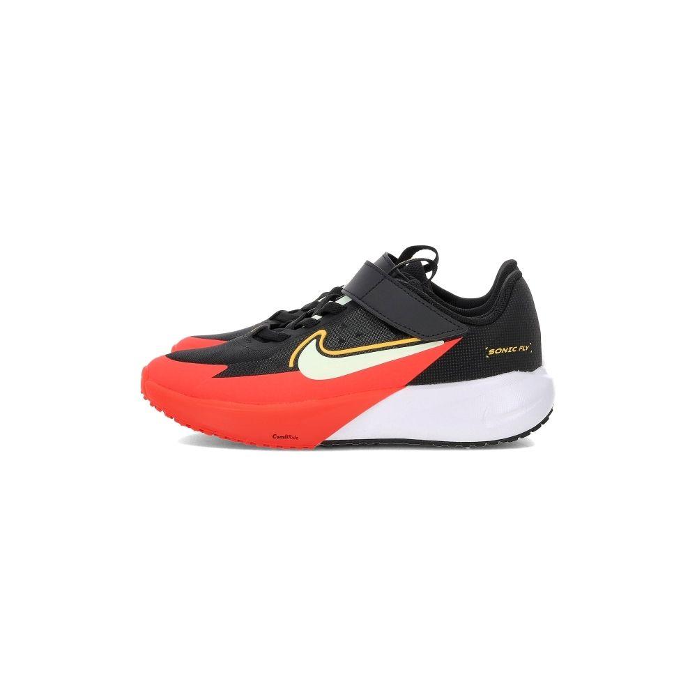 Nike SONIC FLY Low top Running Shoes Black Red Children Aged 3 7 Years Old FZ0016-005