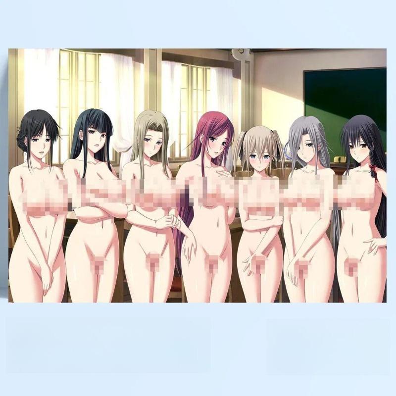 Anime 18+ Erotic Metal Poster 30x20cm, Mature Art Wall Decor