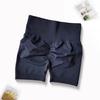 High Waist Yoga Sports Shorts Solid Color Slimming Running Shorts Solid Color