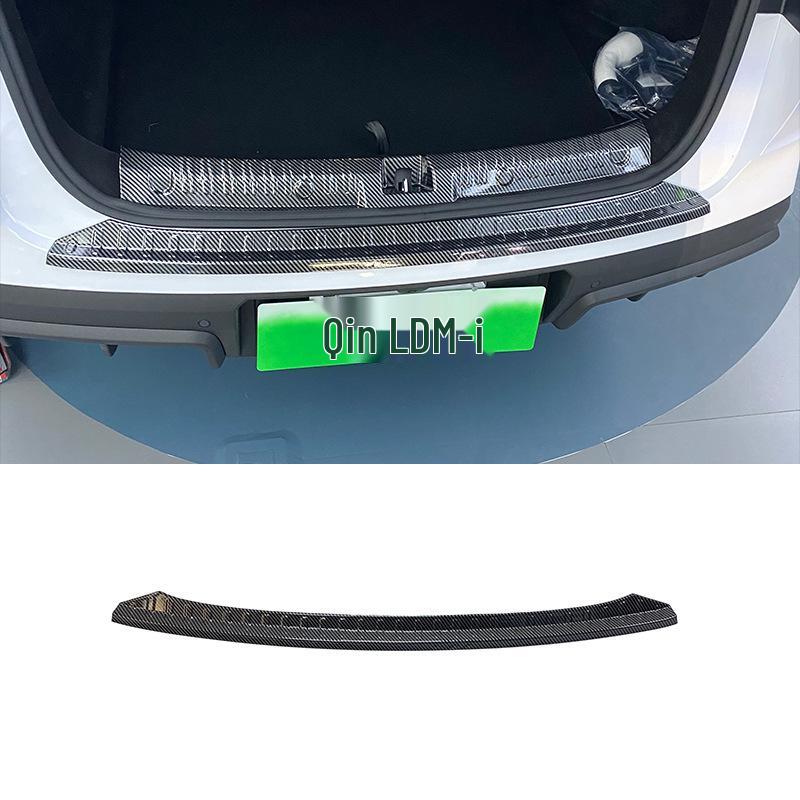 24 BYD Qin L DM-i Carbon Fiber Door Sill Plates & Trunk Protector Set