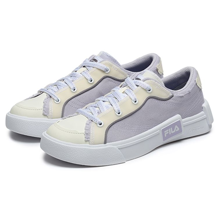 FILA Fusion Pop Casual Low-Top Canvas Shoes Women sneaker Purple White T12W232103FTP