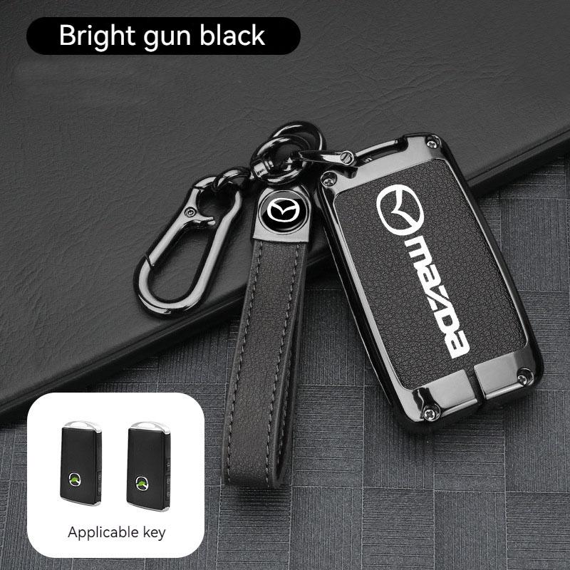 2025 Gorąca skórzana osłona kluczyka samochodowego Etui na kluczyk Do Mazda 2 3 6 Axela Atenza CX-5 CX5 CX-3 CX-7 CX8 CX-9 2016 2017 2018 2/3 Przyciski Auto