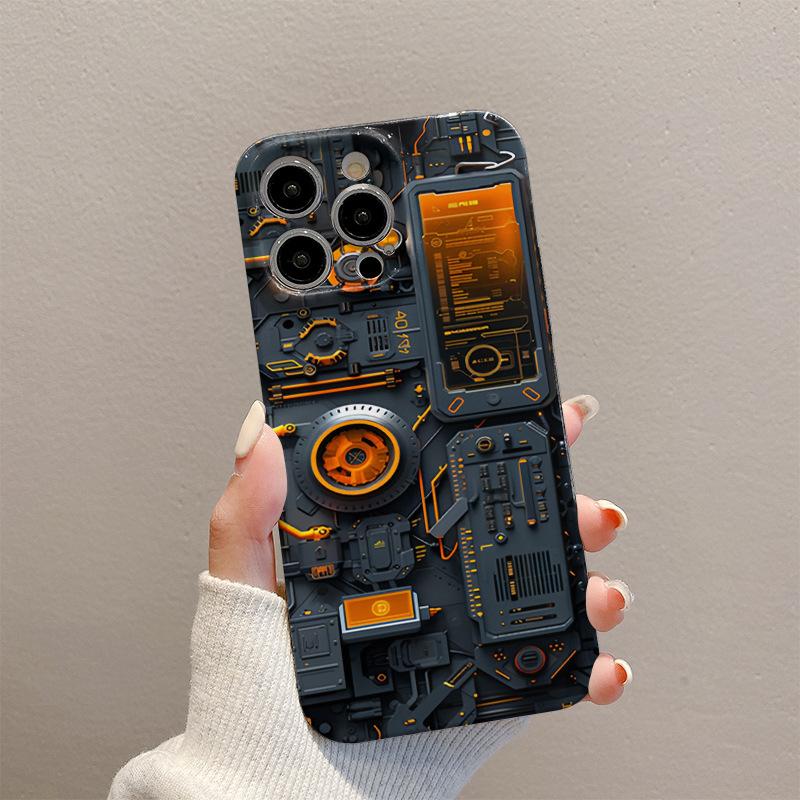 

Creative Mechanical Device for For Apple Phone Case Circuit Board Male High Beauty IPhone 15 Phone Case For iPhone 17PROMAX