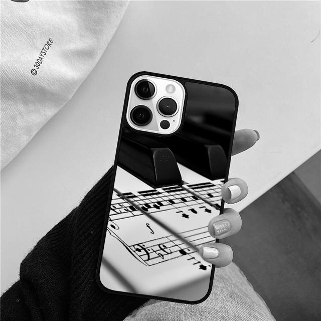 Piano Key Piano keys Phone Case Cover For iPhone 17 Air 15 16 14 13 12 Pro Max 11 Pro Max Plus Coque Shell