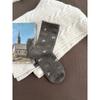 Ladies Autumn and Winter Thickened Warm Vintage Floral Wool Medium Tube Pile Socks