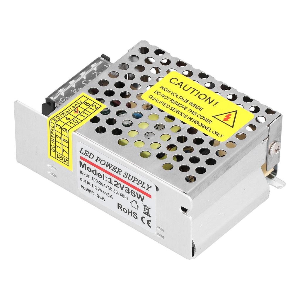 DC12V 36W 3A Ovladač přepínacího napájecího zdroje pro bezpečnostní kamerový systém s LED světelným pásem