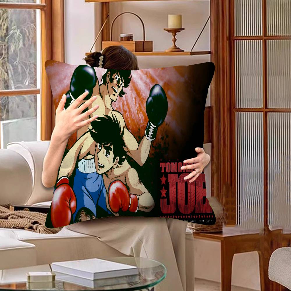 Fighting Comics T-Tomorrow Joe Pillow Gift Home Office Decoration Bedroom Sofa Car Cushion Cover Case 45x45