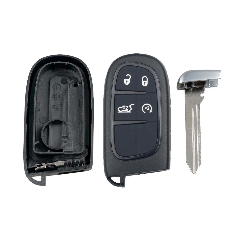 Compatible with JP Cherokee 4-Button Smart Remote Key, 4A Chip, 433MHz