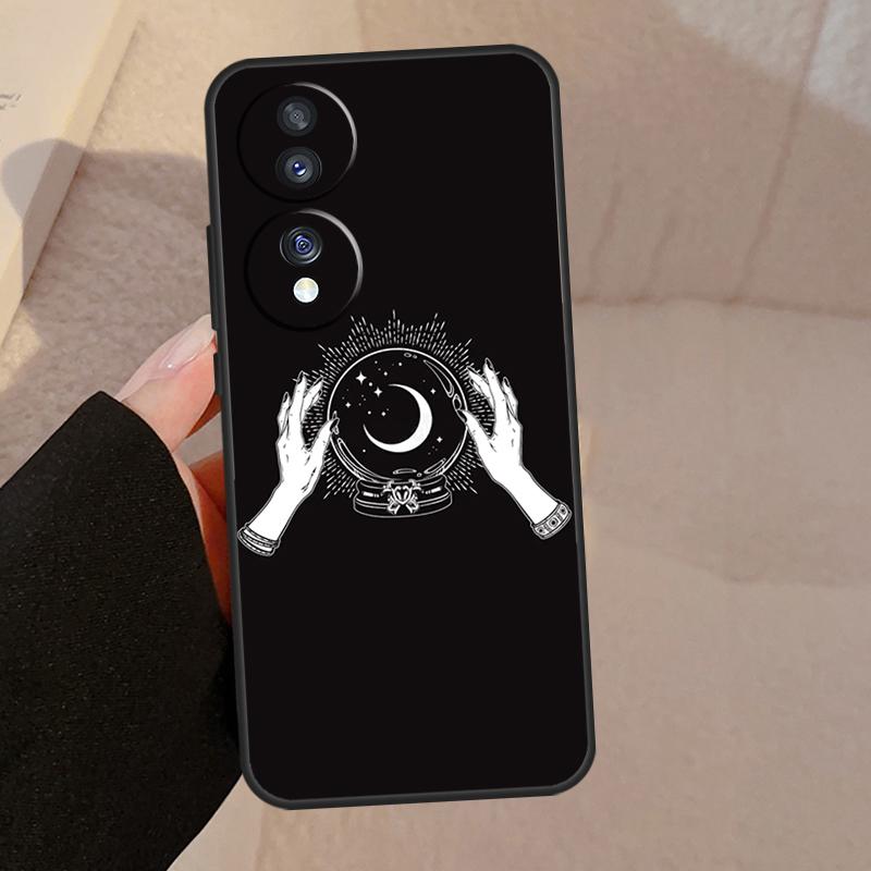 Fortune Telling Moon Stars Hands Art For Honor Magic V5 5 6 7 Pro Case For Honor X9a X9b X9c X8a X8b 50 70 90 200 400 Lite Cover