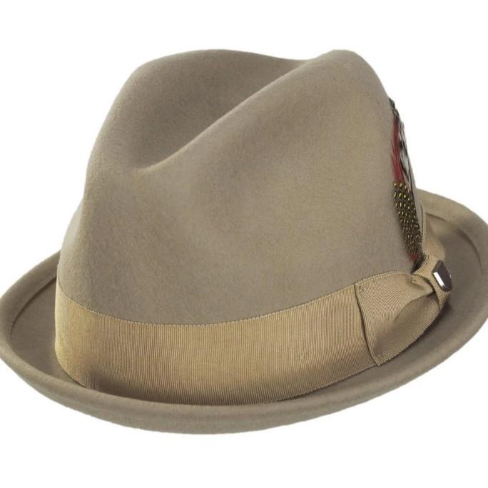 Autumn and Winter Woolen Hat British Retro Bow Decorative Top Hat Fashionable Versatile Woolen Top Hat