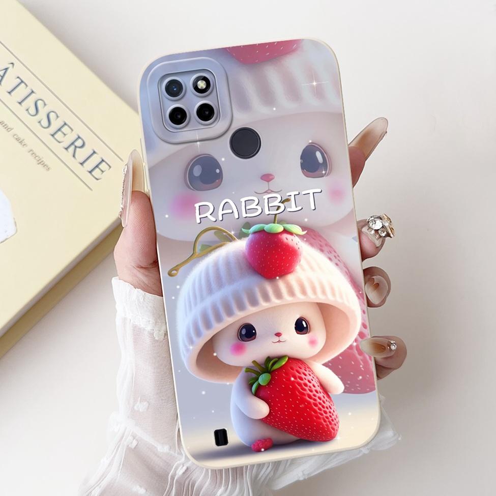 For Realme C21Y RMX3261 RMX3263 C25Y RMX3269 Cover For Realme C21Y Case Cute Cat Funny Cool Fashion Silicone Shockproof Bumper